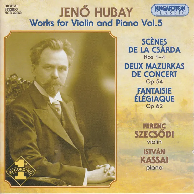 Hubay: Works for Violin and Piano, Vol. 5