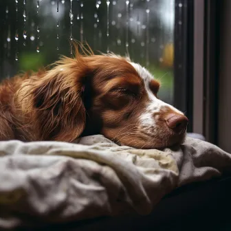 Serenata De Lluvia Canina: Sonidos Tranquilos De Lluvia Para Calmar Perros by 