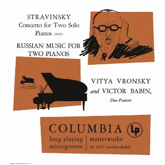 Stravinsky: Concerto for Two Solo Pianos - Russian Music for Two Pianos by Victor Babin