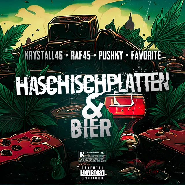 Haschischplatten & Bier