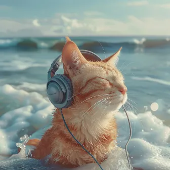 Feline Tide: Ocean Music for Cats by Ocean Waves for Deep Sleep