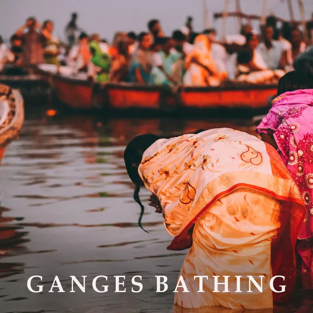 Ganges Bathing: Purifying Ritual, Washing Away a Penitent's Sins, Sacred Meditation