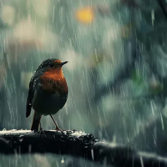 Nature's Binaural Meditation: Rain and Bird Sound Harmony by Migration Waves