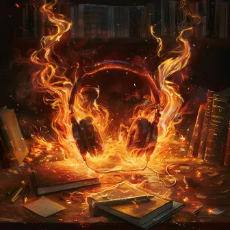 Focus by Fire: Productive Music Chant by Headphone Noise