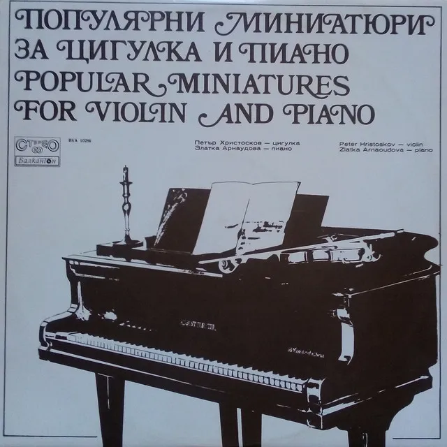 Popular Minuatures for Violin and Piano