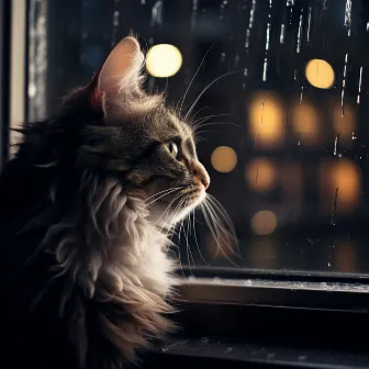 Melodías Tranquilas: Gotas De Lluvia Serenas Y Relajantes Para Gatos by Gato Música Relajación