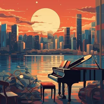 Cityscape Piano: Neon Tunes by Harmony River