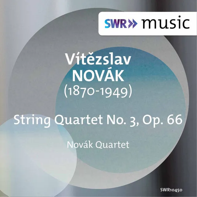 Novák: String Quartet No. 3, Op. 66