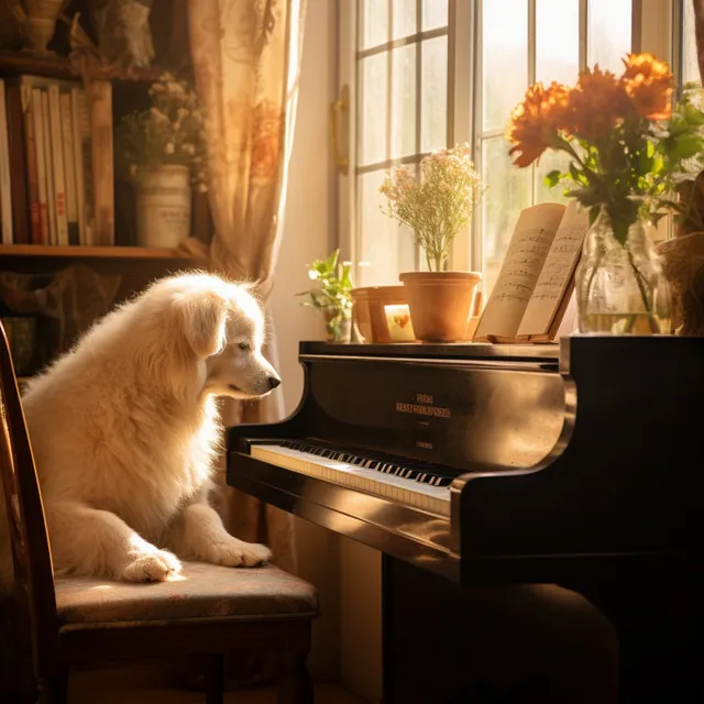 Pets' Peaceful Harmony by the Fire