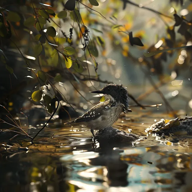 Binaural Cats Relaxation: Nature Birds and Creek Sounds