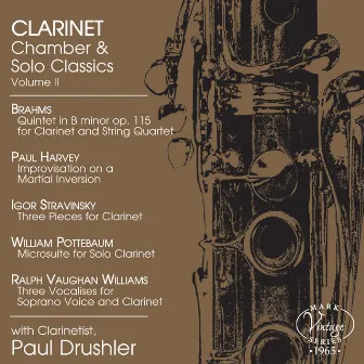 Clarinet Chamber & Solo Classics, Vol. 2 by Paul Drew Drushler