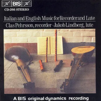 Italian And English Music for Recorder And Lute by Clas Pehrsson