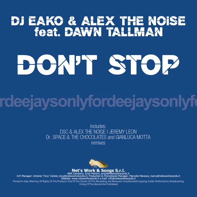 Don't Stop - DSC, Alex The Noise Supa-Dub