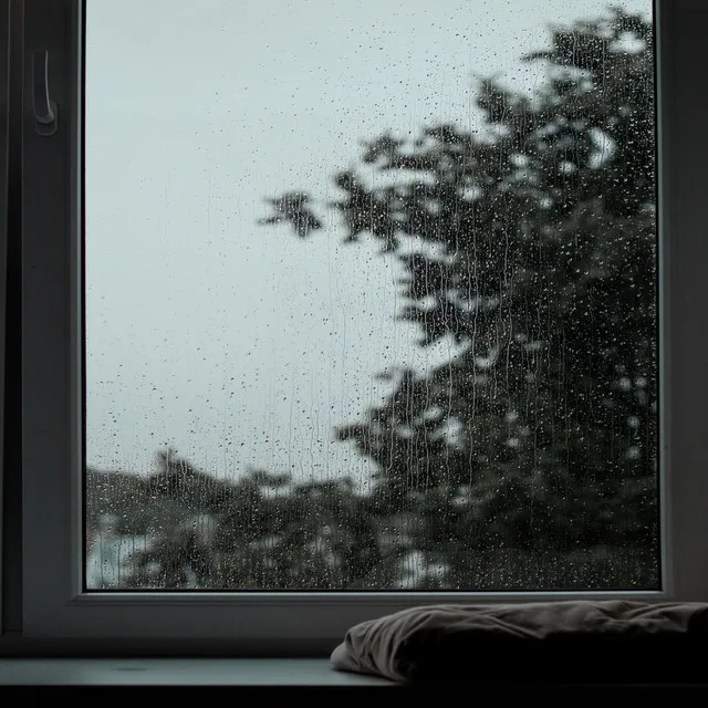 Rain Sound On Window with Thunder Sounds