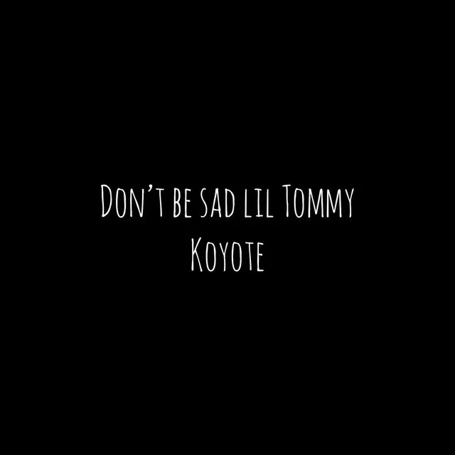 Don't Be Sad Lil Tommy