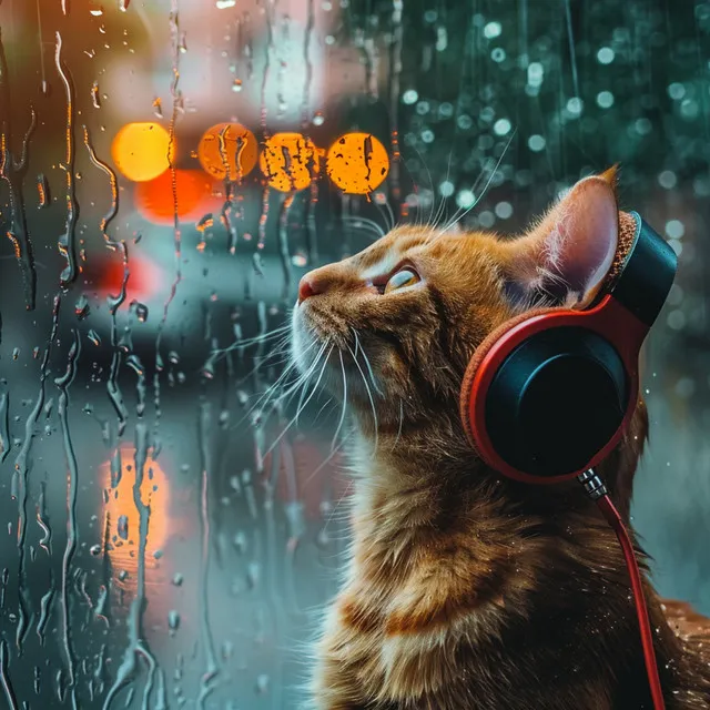 Cats Serene Rain