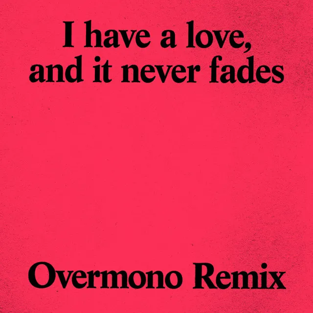 I Have a Love (Overmono Remix)