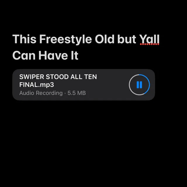 This Freestyle Old But Yall Can Have It