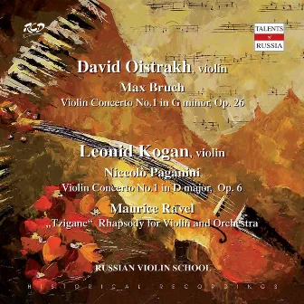 DAVID OISTRAKH, violin: M. Bruch: Violin Concerto No.1 in G minor, Op. 26 / LEONID KOGAN, violin: Paganini: Violin Concerto No.1 in D major, Op. 6 and M. Ravel: 