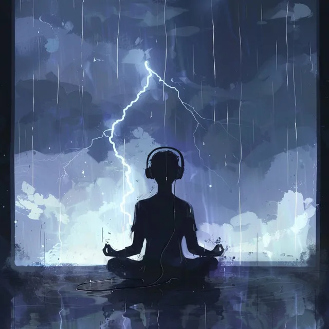 Meditation Amidst Thunder: Binaural Calm