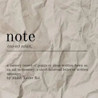 NOTE by Akash Xavier Rai