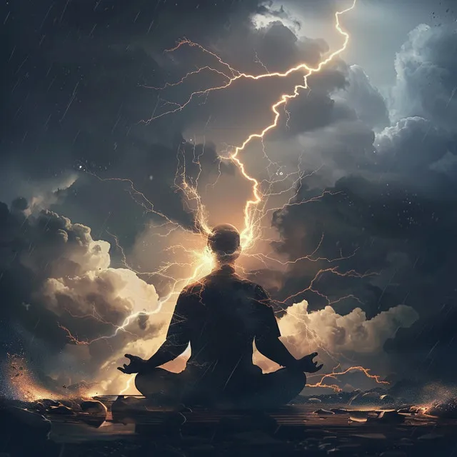 Thunder's Calm: Meditation Music Waves