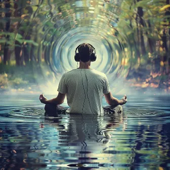 Stream Zen: Binaural Meditation Vibes by Waterfall White Noise