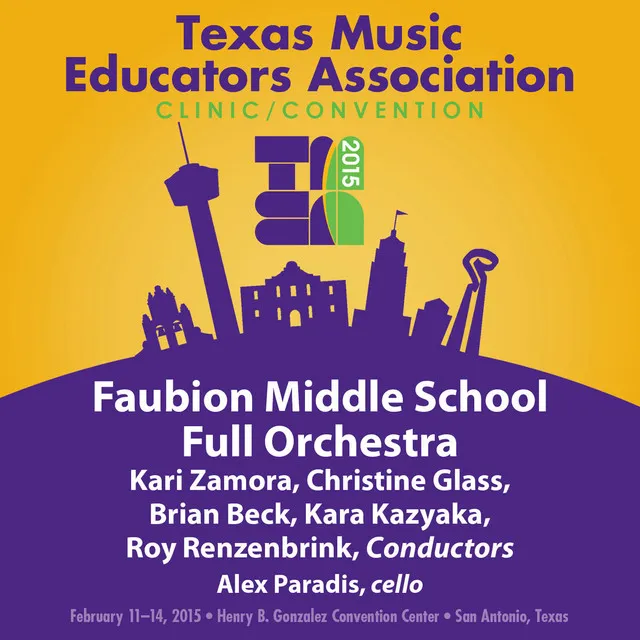 2015 Texas Music Educators Association (TMEA): Faubion Middle School Full Orchestra [Live]