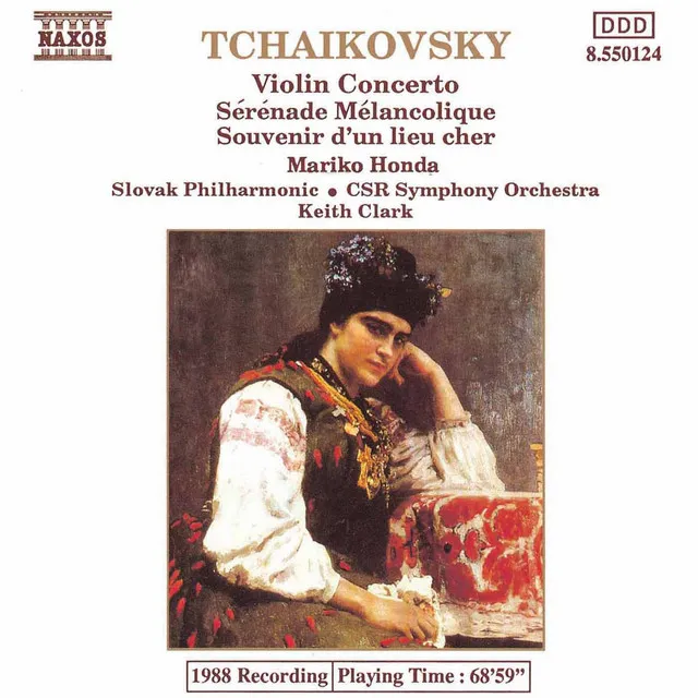 Souvenir d'un lieu cher, Op. 42 (arr. A.K. Glazunov for violin and orchestra): III. Melodie