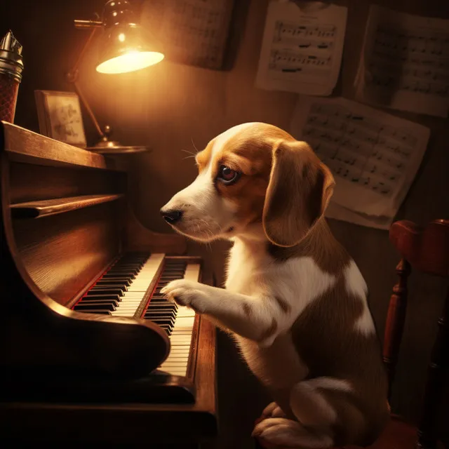 Relaxing Piano Dog Harmony