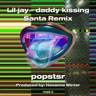 Daddy kissing Santa by Lil jay