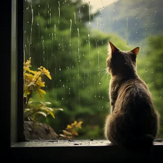 Cats and Rain Serenity: Ambient Bliss by For Cats Only