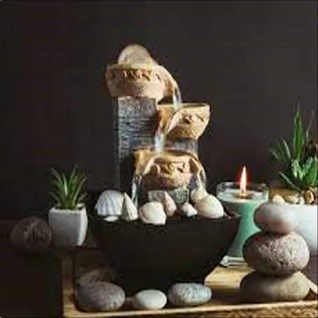 Water Features: Small Indoor Waterfalls and Rock Gardens