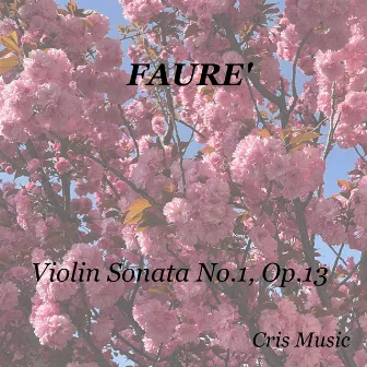 Faurè: Violin Sonata No.1, Op.13 by Albert Sammons