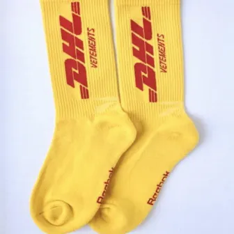 Yellow vetements socks (Extended play) by hotheadking$ton