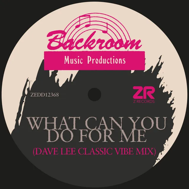 What Can You Do For Me - Dave Lee Classic Vibe Mix