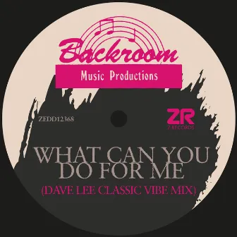 What Can You Do For Me (Dave Lee Classic Vibe Mix) by Backroom Productions