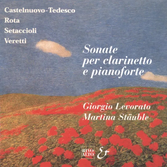 Setaccioli: Clarinet Sonata in Mi bemolle maggiore, Op. 31, Alba: Allegro energico (Arr. per clarinetto in Si bemolle e pianoforte)