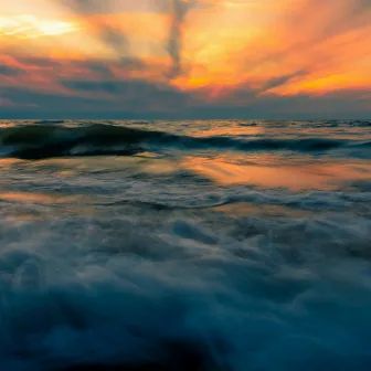 Sound of Storm on Seashore by Calm of Water