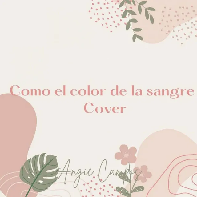 Como el color de la sangre - Cover