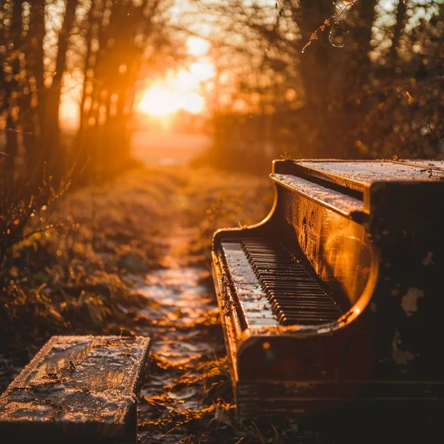 Tema De La Vida Nocturna En La Ciudad En El Piano