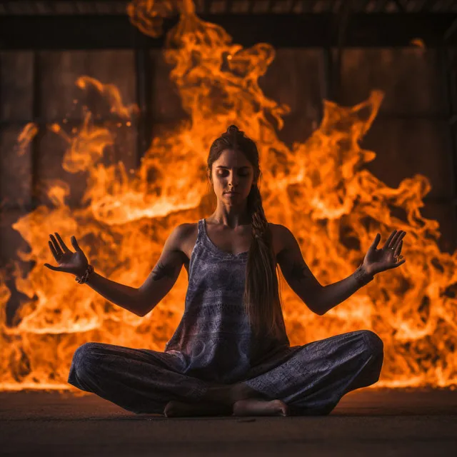 Yoga Flame: Fire Zen Symphony