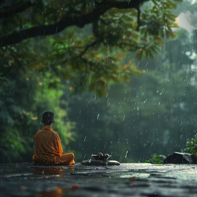 Serenidad Del Baño Sonoro De La Lluvia