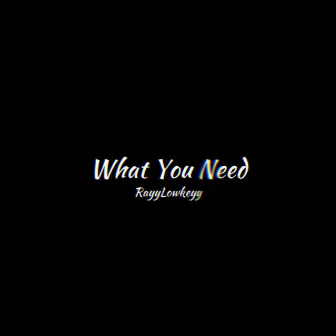 What You Need (EP) by RayyLowkeyy