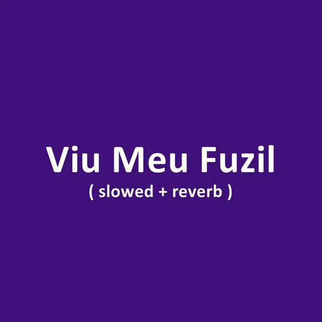 Viu Meu Fuzil - (Slowed + Reverb)