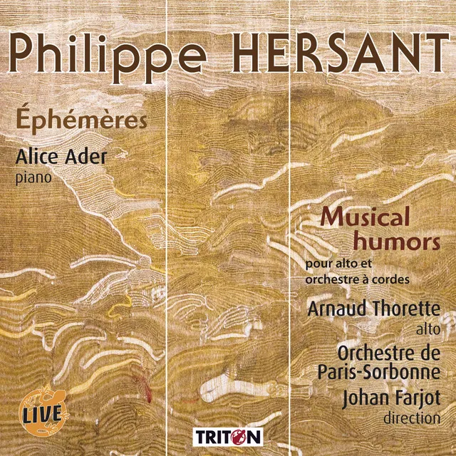 Philippe Hersant: Éphémères (Live)