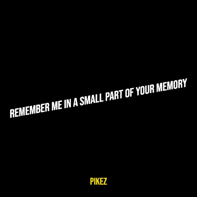 Remember Me in a Small Part of Your Memory