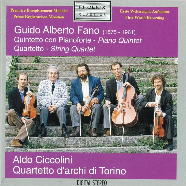 Quartetto per archi in La minore : Allegro vivace