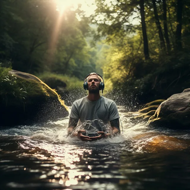 River Tranquility: Meditative Sound Waves