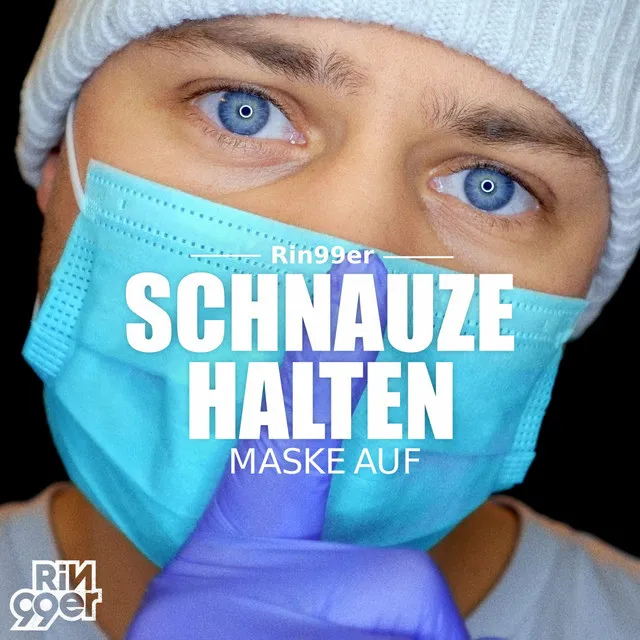 Schnauze halten Maske auf